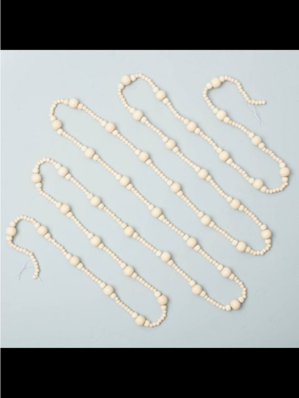 12' Natural Wood Beaded Garland - Hearth & Hand™ with Magnolia